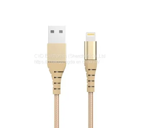 Nylon Braided MFI USB Cable With Metal Case for IPhone/iPad/iPod