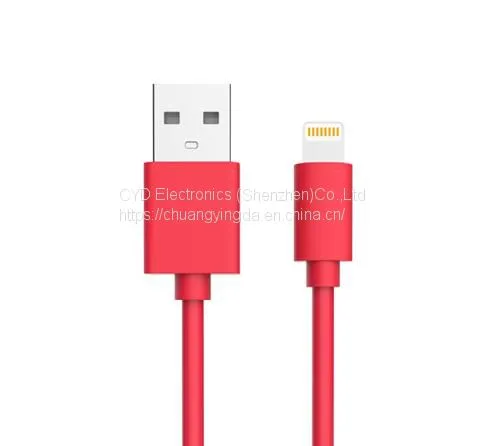USB to Lightning Cable for IPhone/iPad/iPod, With Various Colors, MFi Licensed