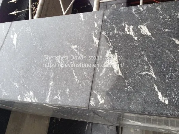 Ebony Black Granite Slab Floor Tiles Wall Tiles Home Decoration Materital photo-4