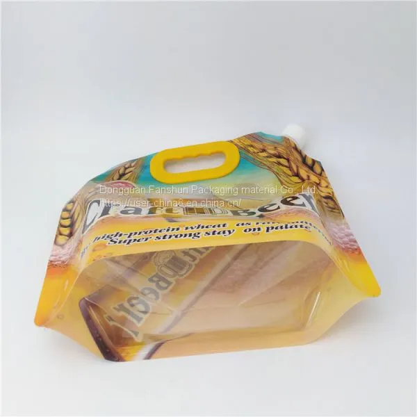 Composite Plastic Suction Nozzle Bag for Beer/Foldable Composite Plastic Bags for Milk photo-2