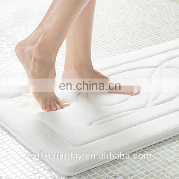 2017 New Polyester Anti-slip Memory Foam Bath Mat photo-5