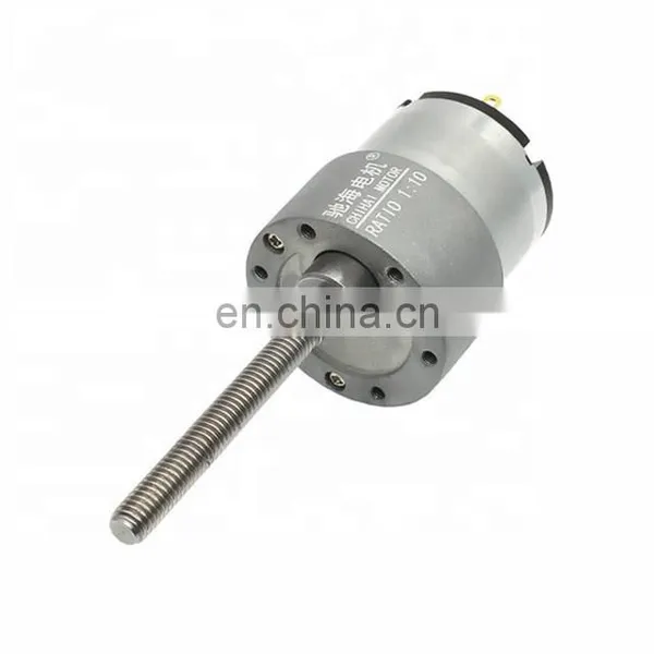 ChiHai Motor CHR-GM37-520K DC CHINA Metric Screw Shaft Gear Motor 24V 12V Mating Flange Nut photo-2