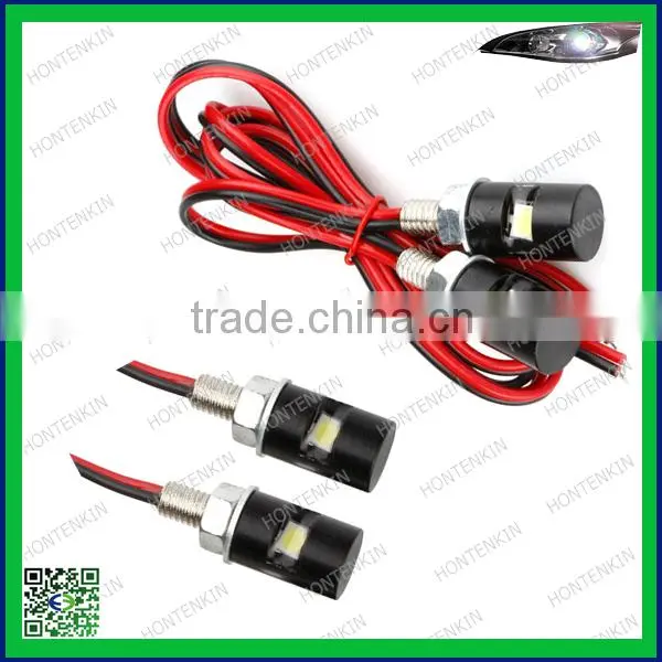 12V Xenon White 50500-SMD Bolt-On LED License Plate Lights For Car Truck ATV Motorcycle Bike