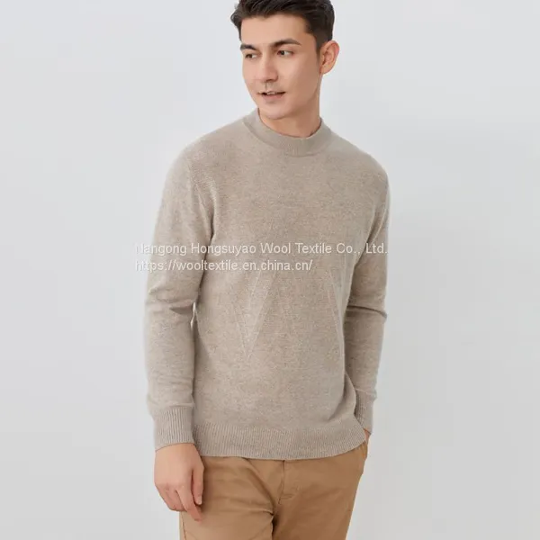 Half Collar Jumpers Sweater/Men Winter Pullover Cashmere Knitted Sweaters photo-4
