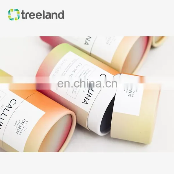 Bio Friendly Packaging for Fragrance Bottle Customized Telescopic Paper Tube With Rolled Edge Round Cardboard Tube Packaging photo-5