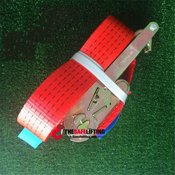 50mm x 5T Ratchet Tie Down With Double J Hooks photo-3