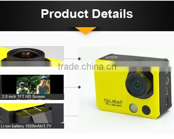 2.0inch 50M Waterproof RF Remote 2K WIFI Action Camera With 1920x1440@30FPS 1920x1080@60FPS 1280x720@120FPS photo-5