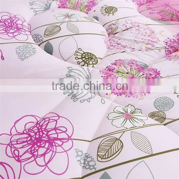 Printed Floral Top Quality Factory Price Microfiber Quilt Patchwork Quilt Sale Down Comforter Vacuum Package photo-4