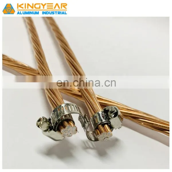 CCS Copper Clad Steel Wire Strand Conductor ASTM B228 for High Frequency Coaxial Cables photo-2