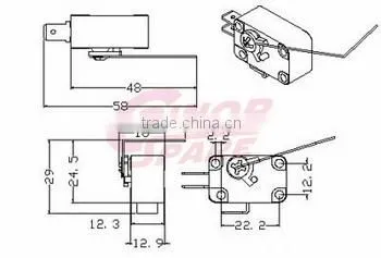 New Wholesale Reliable Quality he Belt Wheel Micro Switch photo-3