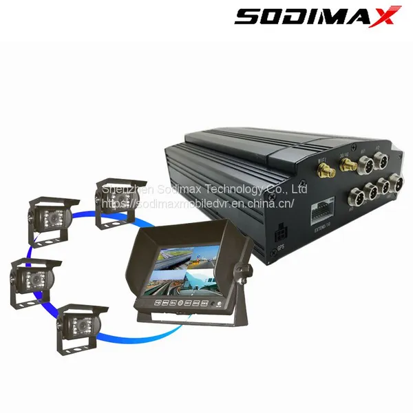 4G Video Vehicle DVR Recorder Free Player 4CH Realtime GPS Tracking Basic Model Mobile DVR photo-3