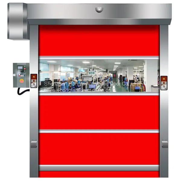 PVC High Speed Rolling Shutter Door Used in Food
