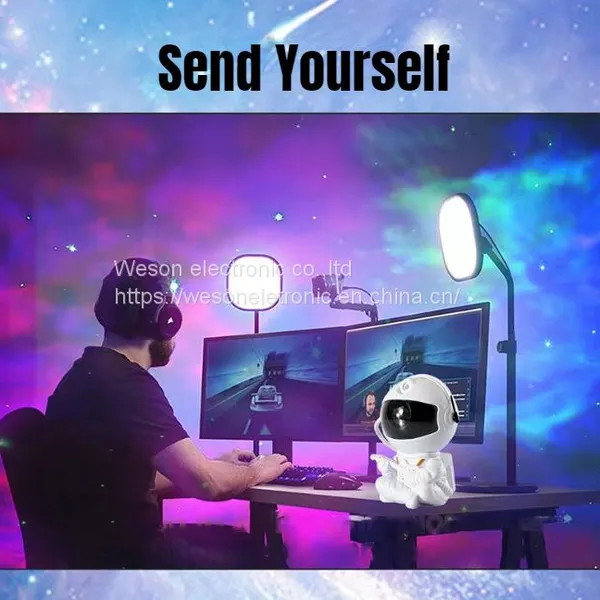 Galaxy Star Projector LED Night Light Starry Sky Astronaut Porjectors Lamp For Decoration Bedroom Home Decorative Children Gifts photo-3