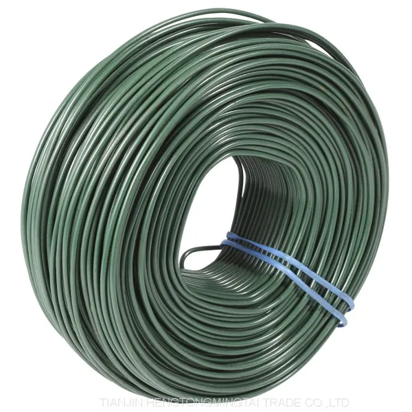 Coil Wire for Building Construction PVC Coated Green Color photo-2