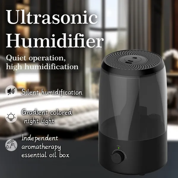 3.5L transparent water tank/color night light with added water, ultrasonic/aromatherapy atomizer humidifier, large capacity（Wechat:13510231336）