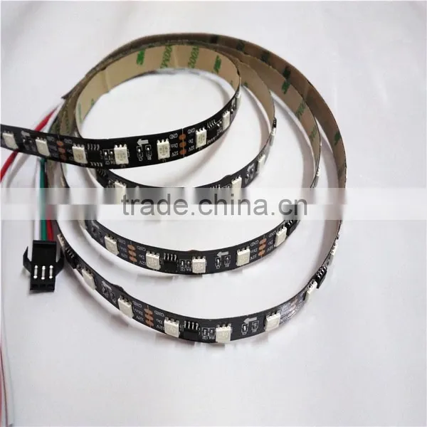 5M 300leds Magic Color WS2811 5050 SMD RGB LED Strip Black PCB 60 LEDs/M DC12V photo-3