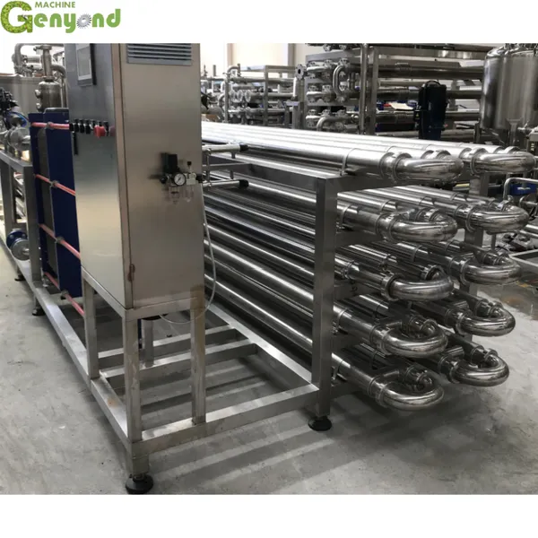 Genyond Automatic Tunnel Tube Pipe Juice Tubular Uht Sterilizer With PLC photo-5