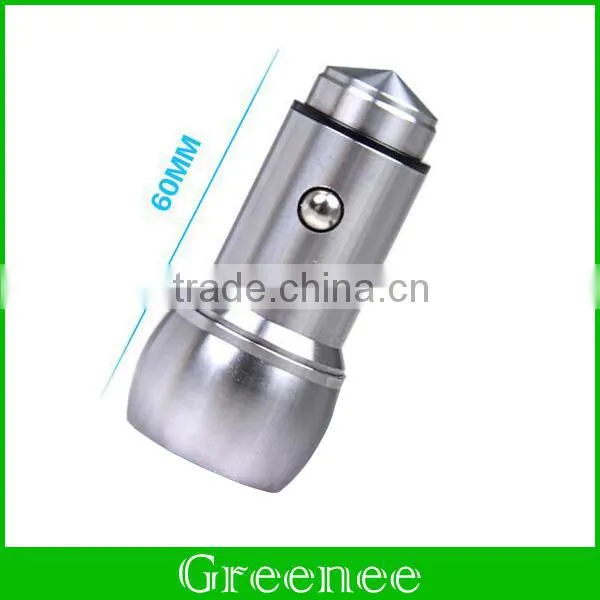 Stainless Steel Safe Hammer Dual 2.4A USB Car Charger for IPhone 6S and Mobile Phone photo-4