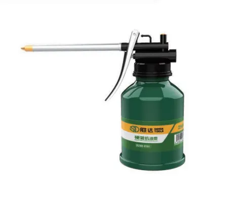 High Pressure Rigid Spout Hand‑Press Oil Can 350ML Steel Oiler With Stainless Steel Spout & Brass Nozzle photo-2