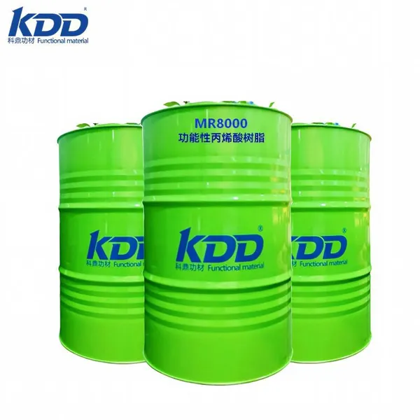 Resin Manufacturer KDD MR8000 Water-based Sintered Resin Used in High Temperature Sintering Tempered Glass Ink for Household Appliances