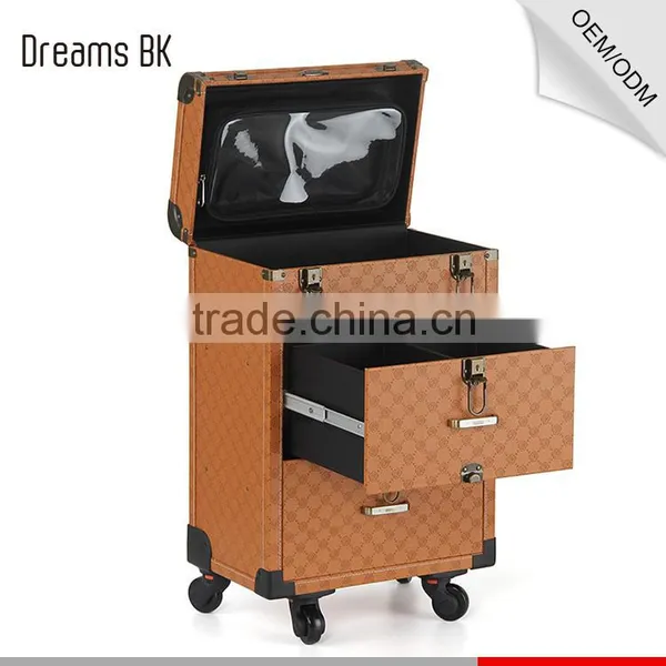 2016 Guangzhou Factory Supplier High Quality Trolley Makeup Case With Lights and Mirror photo-5