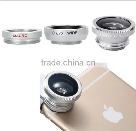 Wolesale 3 In 1 Mirror Mobile Phone Light Button Car Camera Fish Eye Lens photo-3