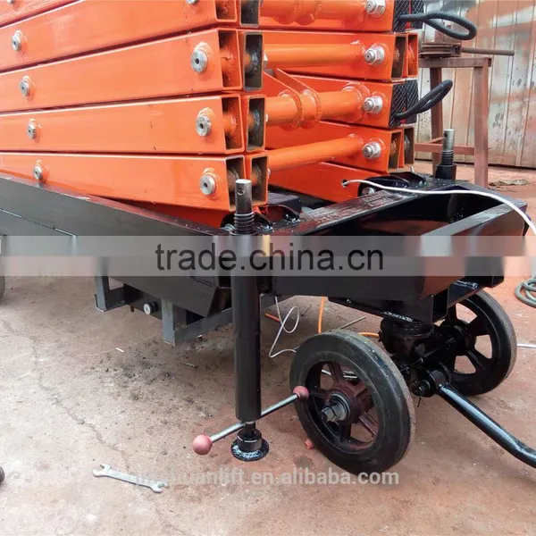 1.35~14m, 0.3 Ton Hydraulic Small Air Motorcycle Mobile Scissor Lift Table With Roller SJY0.3-14 photo-5