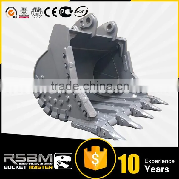 HOT Product HARDOX500 NM400 ISO-certified Excavator Reinforced Bucket for 1-80t Excavator photo-3