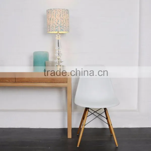 Natural Wood Legs Dining Room Base Chrome Metal Molded Plastic Four Leg Furniture Office Chair Quality Choice photo-4