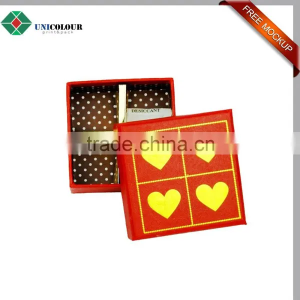 Custom Luxury Silver Logo Cardboard Paper Merci Chocolate Box photo-6