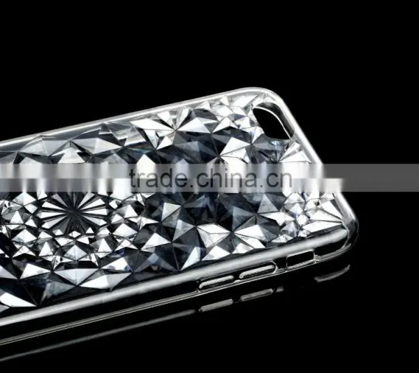Diamond Clear TPU Crystal Case for IPhone 6s Plus Fashion Crystal Rose Flower Soft Full Case for IPhone 6 Plus 5.5 photo-2