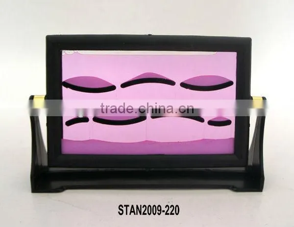 PINK MOVING SAND PICTURE/SAND ART IN MOTION WITH STAND