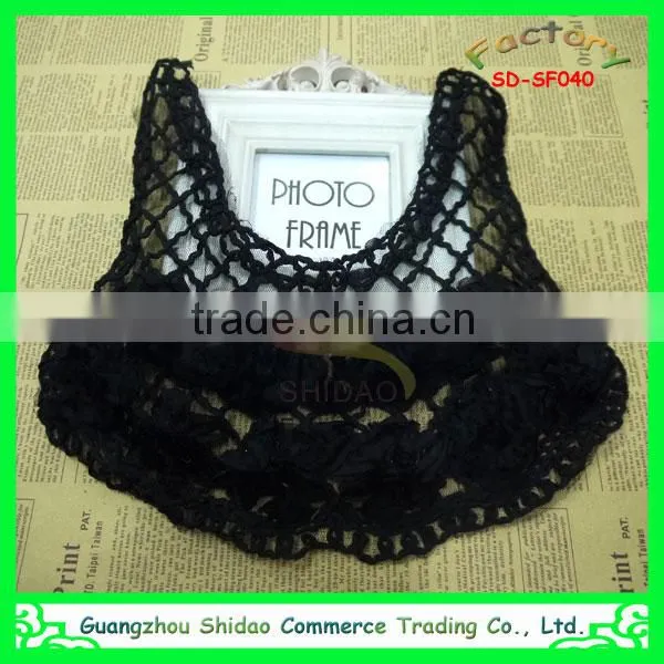 Customize Chantilly and Fancy Chiffon Neckline Lace Appliques Wholesale/lace Collar photo-6