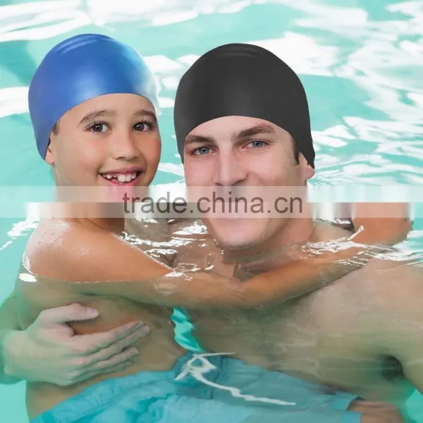 Adult Fit All Free Size 2016 Summer New Unisex Silicone Swim Swimming Hat Caps photo-5