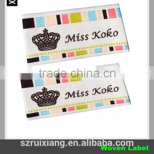 High Quality Custom Satin Woven Label for Clothing photo-3
