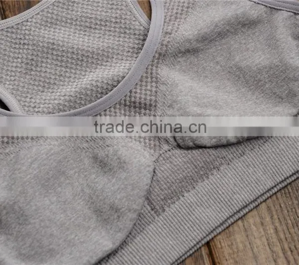 Women Hot Sale Crop Top Seamless Bra Underwear Without Padded Cup photo-5
