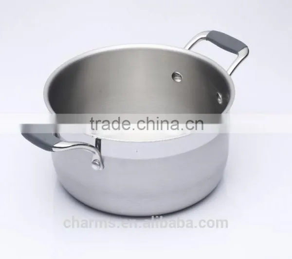 Stainless Steel Cooking Pan With Compound Bottom&Stainless Steel Cookware&Stainless Steel Soup Pot With Cover/Induction Pot photo-5