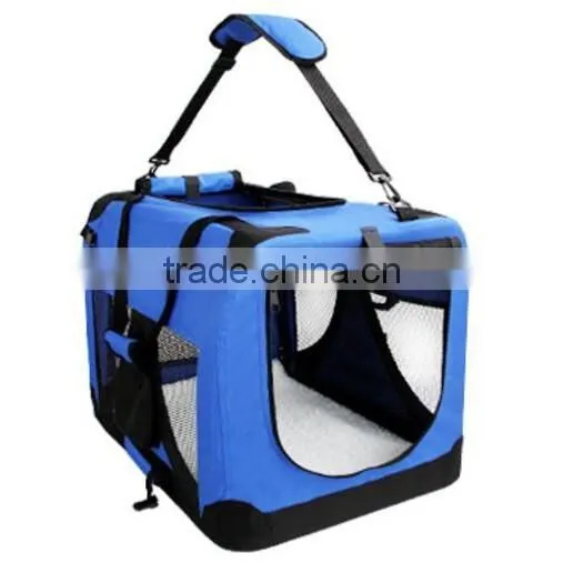 Folding Dog Crate With Mat