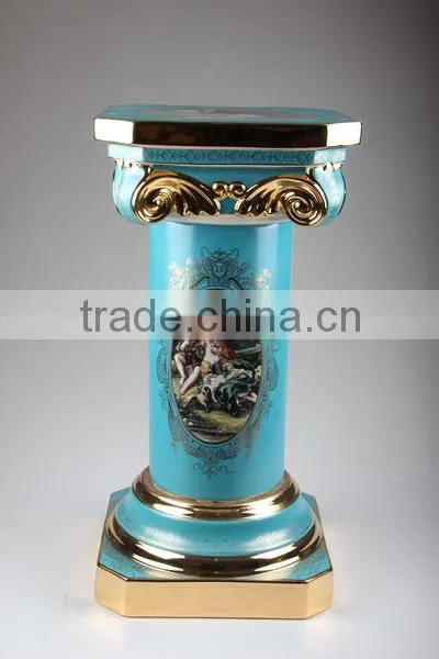 Luxury Ceramic Porcelain Home Decoration 31"round Pillars Roman Pillar for Sale photo-6