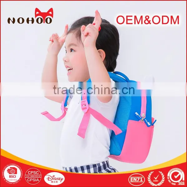Kawaii Pink Rabbit Neoprene Waterproof Mini Kids School Bag Backpack Bags For Baby Girls photo-3