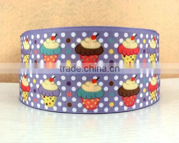Silk Ink Print Grosgrain Ribbon, Silver Foil Satin Ribbon,Custom ,Logo Printed photo-4