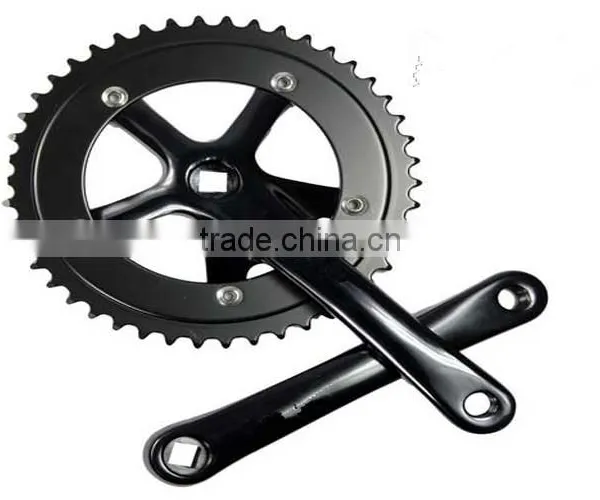 Steel and Alloy 42/52T Bicycle Chainwheel and Cranks photo-6