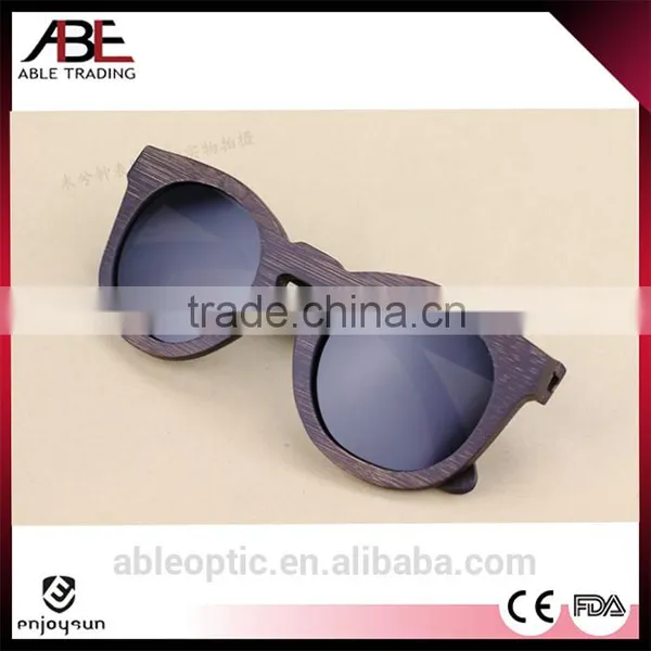 2016 Classic LOW MOQ High-end UV400 Mirror Lens Custom Design Bamboo Wooden Polarized Sunglasses Metal Combination Supplier's Choice photo-2