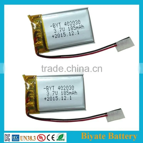 402030 185mAh Rechargeable 3.6v Lipo Battery for Smart Bracelet photo-6