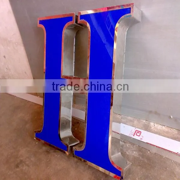 Outdoor Metal Light Up Led Exposed Aluminum Letter Signs