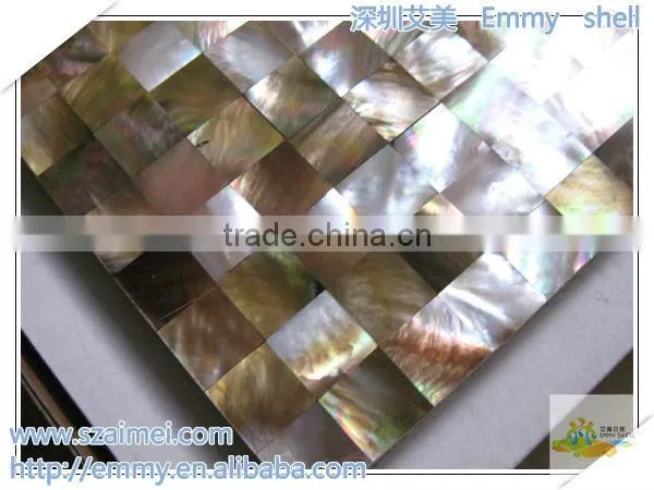 Browm Mother of Pearl Mosaic Tile Shell Mosaic Wall Tile Wall Panel photo-6