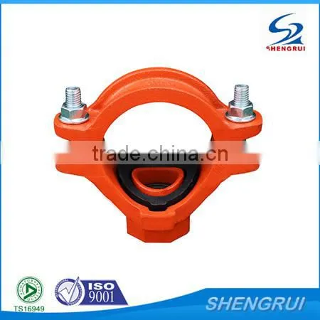Ductile Iron Grooved Pipe Fitting Grooved Mechanical Tee