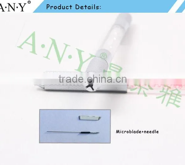 ANY Double Side Crystal Manual Permanent Cosmetic Eyebrow Embroidery Tattoo Gel Ink Pen photo-3
