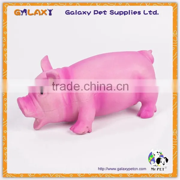 LT1024 Hot Sale Colorful Pig Latex Pet Toy,squeaky Dog Toys photo-2