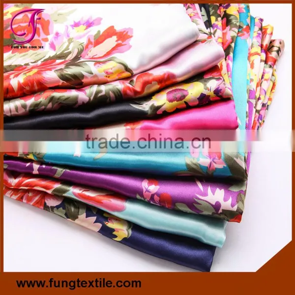FUNG 3002 Women Satin Floral Kimono Robe photo-6